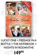 Lucky One+ Message In A Bottle+ The Notebook+ Nights In Rodanthe 4 Disc Box Set