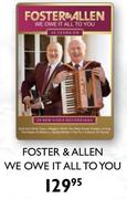 Foster & Allen We Own It All To You DVD