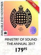 Ministry Of Sound The Annual 2017-3 CD Set (Available End Of Nov)