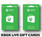 XBox Live Gift Cards-Each