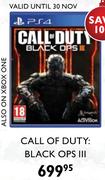 Call Of Duty Black OPS III Of PS4