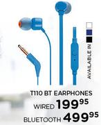 JBL T110 BT Earphones Wired