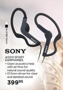 Sony AS210 Sport Earphones