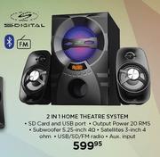S Digital 2 In 1 Home Theatre System With FM