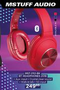 M Stuff BT Headphones 2018 MST-2112-BK