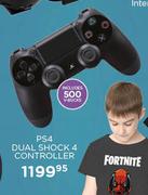 PS4 Dual Shock 4 Controller Including 500 V-Bucks