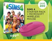 The Sims 4 DVD Starter Pack + Microsoft Wireless Mouse