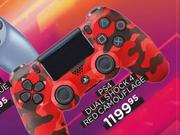 PS4 Dual Shock Red Camouflage