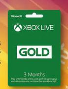 XBox Live Gold Cards 3 Month
