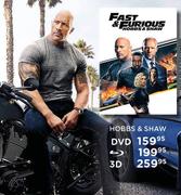 Fast & Furious Hobbs & Shaw 3D Blu Ray DVD