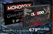 Monopoly & Cluedo-Each