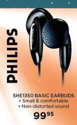 Philips SHE1350 Basic Earbuds