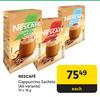 Nescafe Cappuccino Sachets (All Variants)-10 x 18g