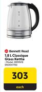 Bennett Read 1.8L Classique Glass Kettle BRMN18 850041756