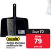 Addis Jumbo Dustpan And Brush Set 850004111-Per Set
