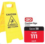 Aro Caution Sign 310889-Each