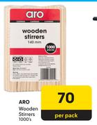 Aro Wooden Stirrers 1000's Per Pack
