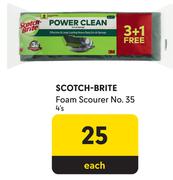 Scotch-Brite Foam Scourer No.35-4's Each