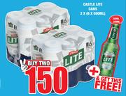 Castle Lite Cans-2 x 6 x 500ml