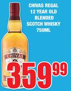 Chivas Regal 12 Year Old Blended Scotch Whisky-750ml