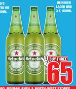 Heineken Lager NRB-3 x 650ml