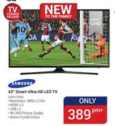 Samsung 43" Smart Ultra HD LED TV 43KU7000