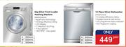 Bosch 6Kg Silver Front Loader Washing Machine WAB2026ASZA + 12 Place Silver Dishwasher SMS40E18ZA