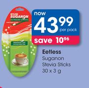 Eetless Suganon Stevia Sticks-30 x 3g Per Pack