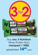 Nutritech Whey Protein Bars-Each