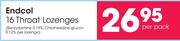 Endcol 16 Throat Lozenges-Per Pack