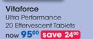 Vitaforce Ultra Performance 20 Effervescent Tablets-Per Pack