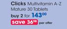 Clicks Multivitamin A-Z Mature 30 Tablets-For 2