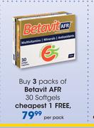Betavit AFR 30 Softgels-Per pack