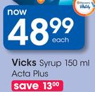 Vicks Syrup Acta Plus-150ml Each