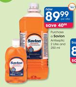 Savlon Antiseptic-2Ltr Plus 250ml Per Offer