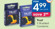 Trust 3 Studded Condoms-Per Pack