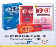 Deep Freeze Or Deep Heat Products-Each