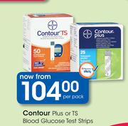 Contour Plus Or TS Blood Glucose Test Strips-Per Pack