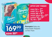Pampers Baby-Dry Disposable Nappies Jumbo Pack-Per Pack