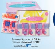 Clicks Tissues-Per Pack