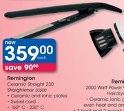 Remington Ceramic Straight 230 Straightener S3500-Each