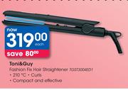 Toni & Guy Fashion Fix Hair Straighrener TGST3004ED1-Each