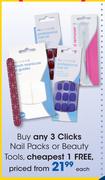Clicks Nail Packs Or Beauty Tools-Each