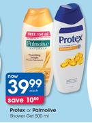Protex Or Palmolive Shower Gel-500ml Each