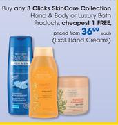 Clicks SkinCare Collection Hand & Body Or Luxury Bath Products-Each