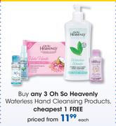 Oh So Heavenly Waterless Hand Cleansing Products-Each