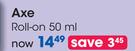 Axe Roll On-50ml