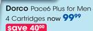 Dorco Paceo Plus For Men 4 Cartridges-Each