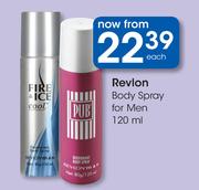 Revlon Body Spray For Men-120ml Each