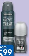 Dove Men+Care Roll On-50ml Each